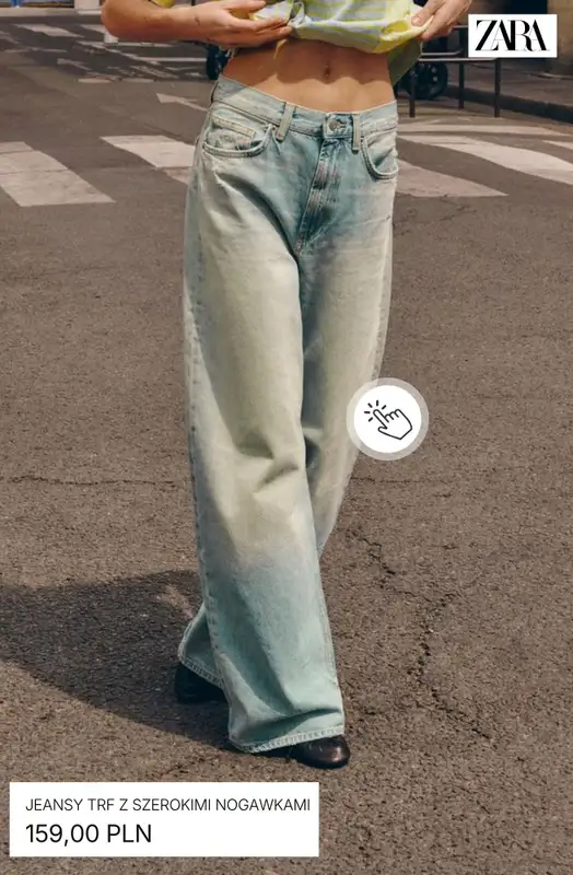 Zara - gazetka promocyjna Jeansy z szerokimi nogawkami od środy 29.07  - strona 8