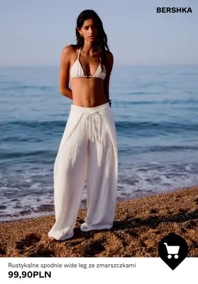 Bershka - gazetka promocyjna Spodnie Wide Leg dla niej od środy 29.07  - strona 3
