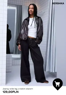 Bershka - gazetka promocyjna Spodnie Wide Leg dla niej od środy 29.07  - strona 6