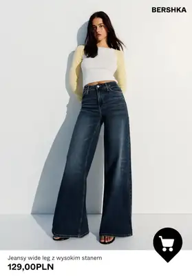 Bershka - gazetka promocyjna Spodnie Wide Leg dla niej od środy 29.07  - strona 10