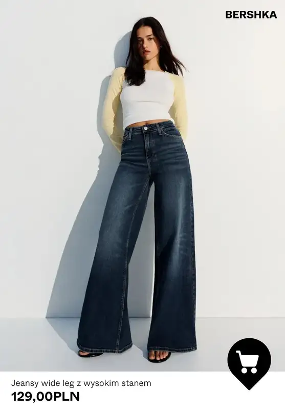 Bershka - gazetka promocyjna Spodnie Wide Leg dla niej od środy 29.07  - strona 10