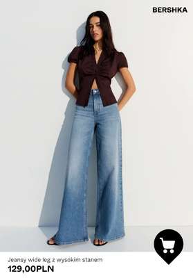 Bershka - gazetka promocyjna Spodnie Wide Leg dla niej od środy 29.07  - strona 9