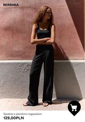 Bershka - gazetka promocyjna Spodnie Wide Leg dla niej od środy 29.07  - strona 5