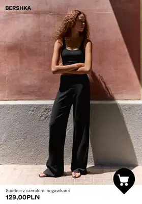 Bershka - gazetka promocyjna Spodnie Wide Leg dla niej od środy 29.07  - strona 5