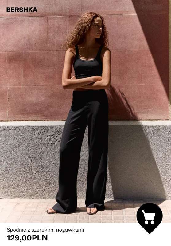 Bershka - gazetka promocyjna Spodnie Wide Leg dla niej od środy 29.07  - strona 5