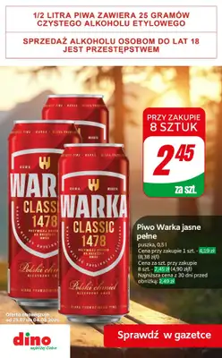 Dino - gazetka promocyjna Super promocje na piwo! od czwartku 30.07 do wtorku 04.08 - strona 6