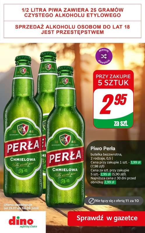 Dino - gazetka promocyjna Super promocje na piwo! od czwartku 30.07 do wtorku 04.08 - strona 2