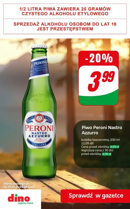 Dino - gazetka promocyjna Super promocje na piwo! od czwartku 30.07 do wtorku 04.08 - strona 10