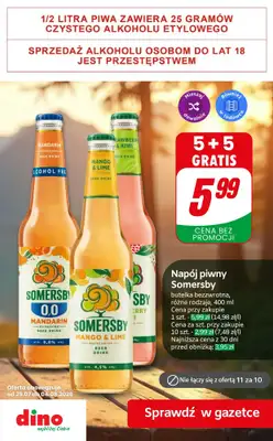 Dino - gazetka promocyjna Super promocje na piwo! od czwartku 30.07 do wtorku 04.08 - strona 7