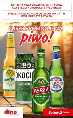 Dino - gazetka promocyjna Super promocje na piwo! od czwartku 30.07 do wtorku 04.08