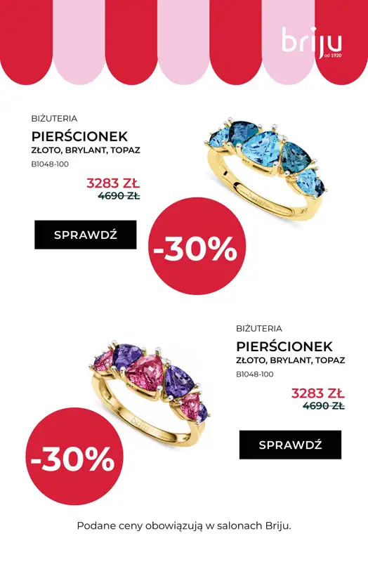 Briju - gazetka promocyjna Wyprzedaż do 70% - sprawdź nowe modele! od środy 29.07 do środy 12.08 - strona 8