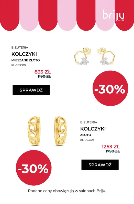 Briju - gazetka promocyjna Wyprzedaż do 70% - sprawdź nowe modele! od środy 29.07 do środy 12.08 - strona 12