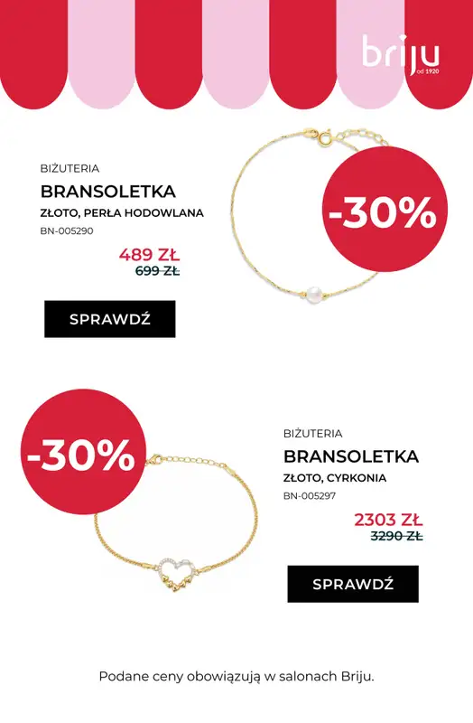 Briju - gazetka promocyjna Wyprzedaż do 70% - sprawdź nowe modele! od środy 29.07 do środy 12.08 - strona 11