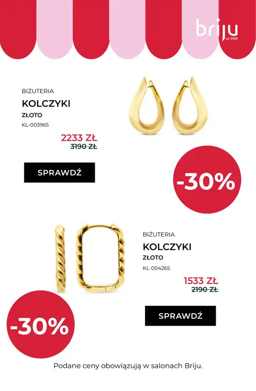 Briju - gazetka promocyjna Wyprzedaż do 70% - sprawdź nowe modele! od środy 29.07 do środy 12.08 - strona 13
