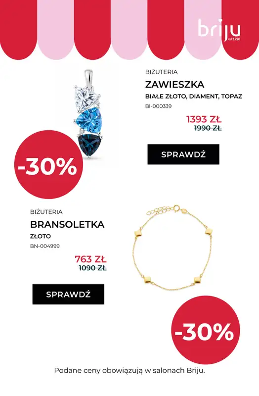 Briju - gazetka promocyjna Wyprzedaż do 70% - sprawdź nowe modele! od środy 29.07 do środy 12.08 - strona 10