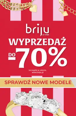 Briju - gazetka promocyjna Wyprzedaż do 70% - sprawdź nowe modele! od środy 29.07 do środy 12.08
