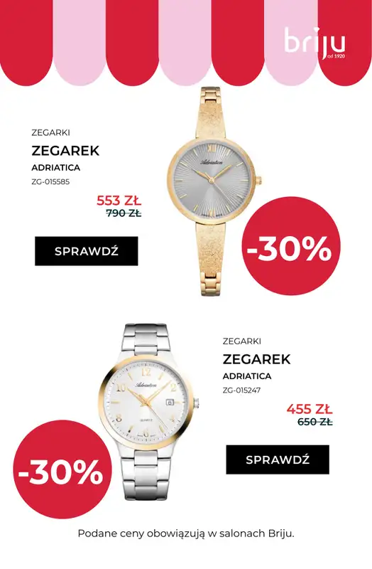 Briju - gazetka promocyjna Wyprzedaż do 70% - sprawdź nowe modele! od środy 29.07 do środy 12.08 - strona 21
