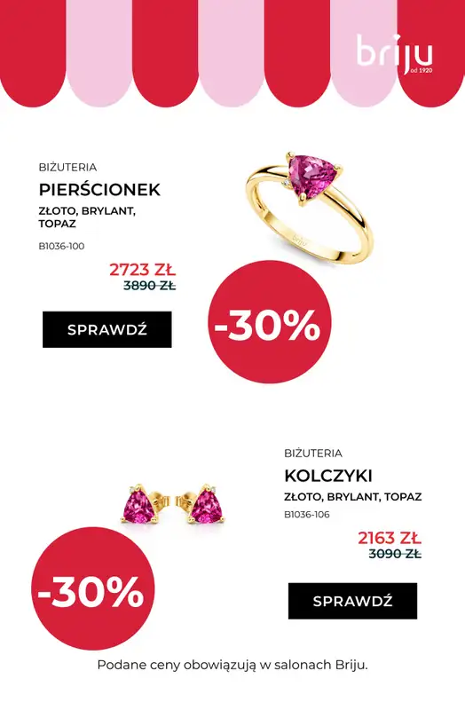 Briju - gazetka promocyjna Wyprzedaż do 70% - sprawdź nowe modele! od środy 29.07 do środy 12.08 - strona 6