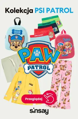 Sinsay - gazetka promocyjna Kolekcja PSI PATROL od środy 29.07 