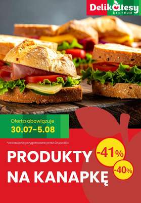 Delikatesy Centrum - gazetka promocyjna Produkty na kanapkę - SPRAWDŻ PROMOCJE! od czwartku 30.07 do środy 05.08
