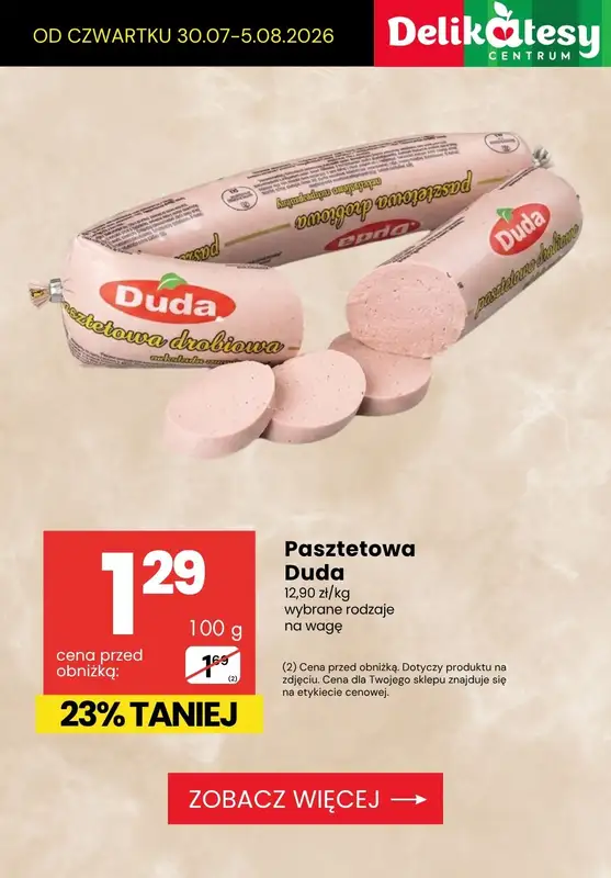Delikatesy Centrum - gazetka promocyjna Produkty na kanapkę - SPRAWDŻ PROMOCJE! od czwartku 30.07 do środy 05.08 - strona 8