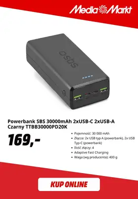 Media Markt - gazetka promocyjna Powerbanki w super cenach od czwartku 30.07 do soboty 08.08 - strona 7