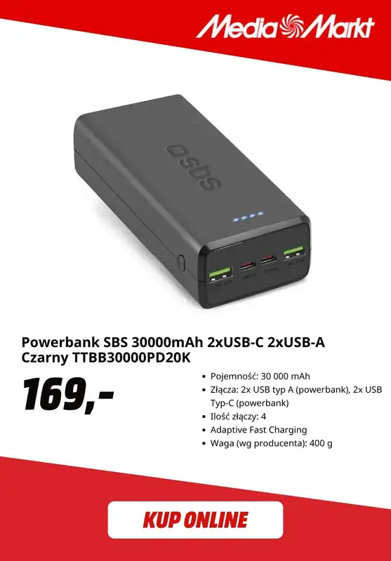 Media Markt - gazetka promocyjna Powerbanki w super cenach od czwartku 30.07 do soboty 08.08 - strona 7