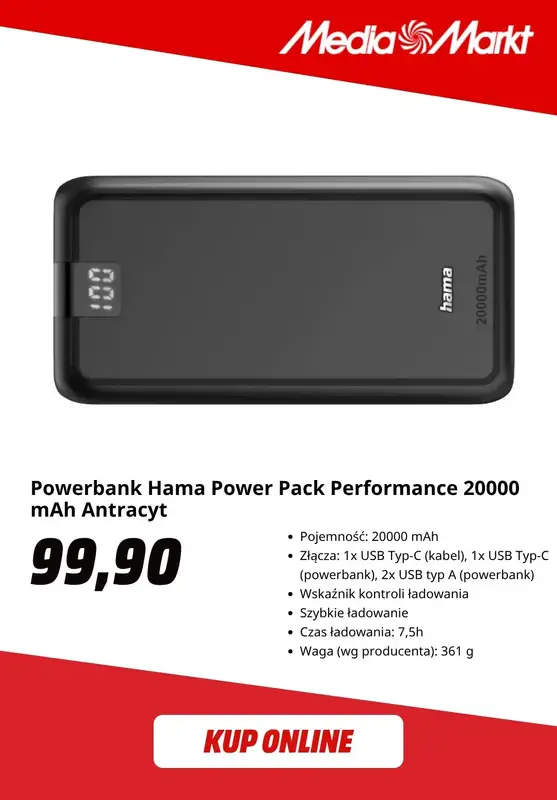 Media Markt - gazetka promocyjna Powerbanki w super cenach od czwartku 30.07 do soboty 08.08 - strona 3