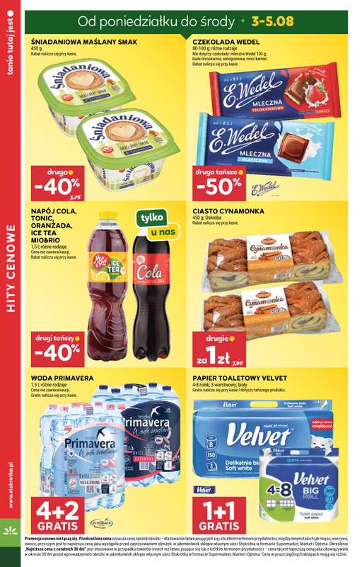 Stokrotka - gazetka promocyjna Gazetka Supermarket od czwartku 30.07 do środy 05.08 - strona 8