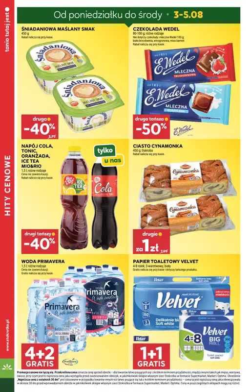 Stokrotka - gazetka promocyjna Gazetka Supermarket od czwartku 30.07 do środy 05.08 - strona 8