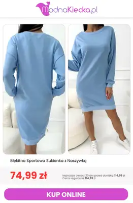 Modna Kiecka - gazetka promocyjna Sukienki dresowe od środy 29.07  - strona 7