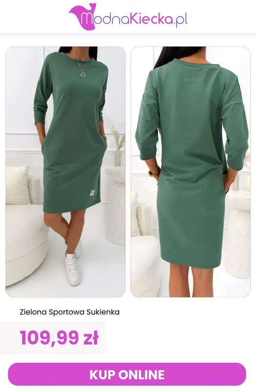 Modna Kiecka - gazetka promocyjna Sukienki dresowe od środy 29.07  - strona 4
