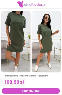 Modna Kiecka - gazetka promocyjna Sukienki dresowe od środy 29.07  - strona 12