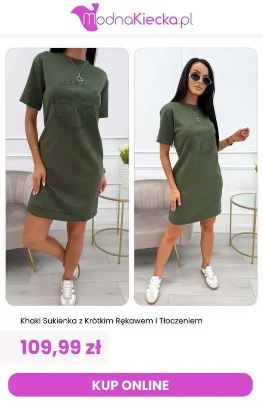 Modna Kiecka - gazetka promocyjna Sukienki dresowe od środy 29.07  - strona 12