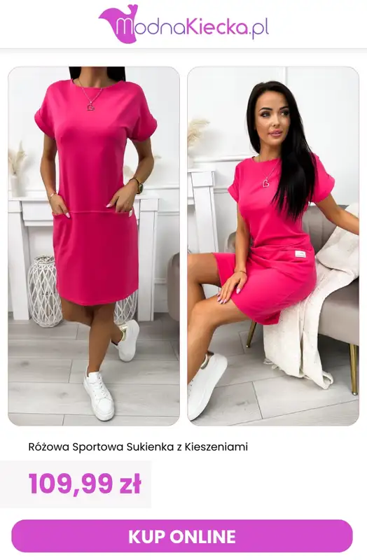 Modna Kiecka - gazetka promocyjna Sukienki dresowe od środy 29.07  - strona 9