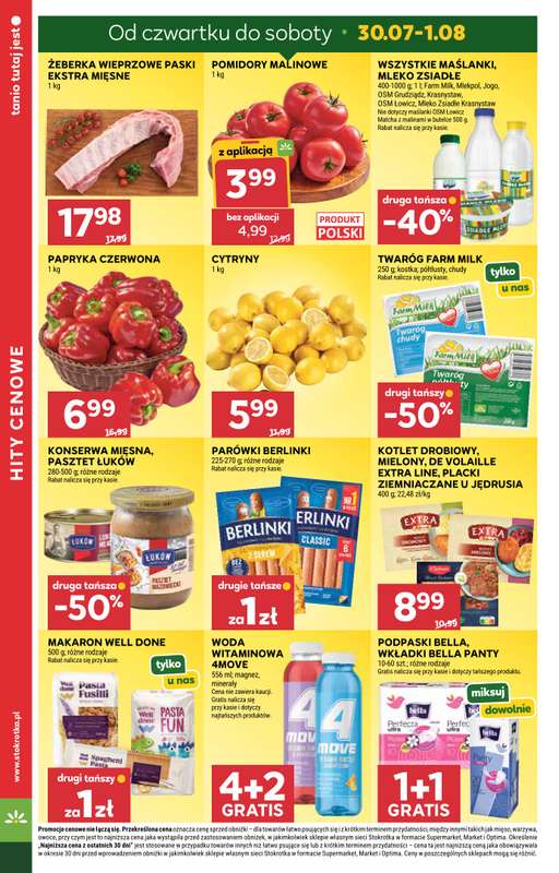 Stokrotka - gazetka promocyjna Gazetka Market od czwartku 30.07 do środy 05.08 - strona 4