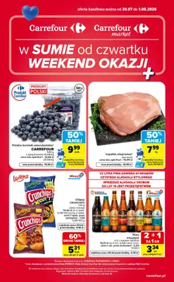 Carrefour Market - gazetka promocyjna Weekend okazji od czwartku od czwartku 30.07 do soboty 01.08