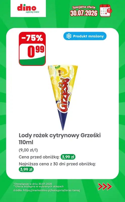 Dino - gazetka promocyjna Specjalna oferta na 30.07.2026 - promocje spoza gazetki   - strona 3