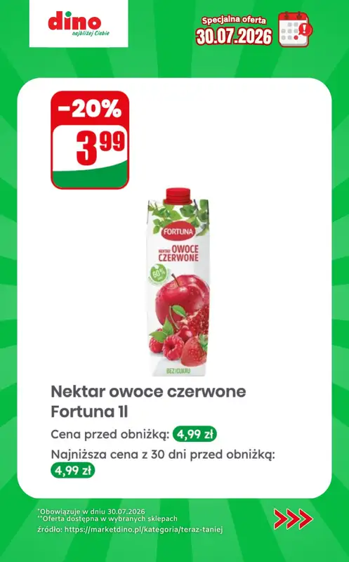 Dino - gazetka promocyjna Specjalna oferta na 30.07.2026 - promocje spoza gazetki od czwartku 30.07 do czwartku 30.07 - strona 6