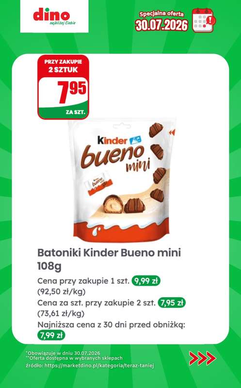 Dino - gazetka promocyjna Specjalna oferta na 30.07.2026 - promocje spoza gazetki od czwartku 30.07 do czwartku 30.07 - strona 7