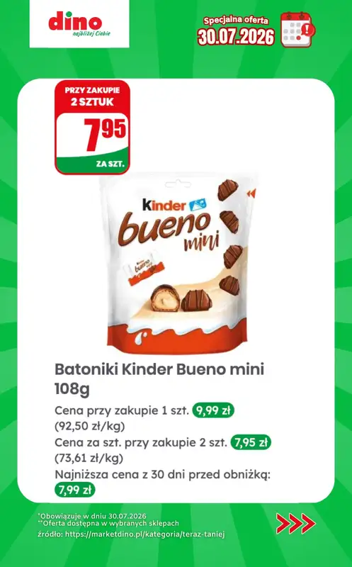 Dino - gazetka promocyjna Specjalna oferta na 30.07.2026 - promocje spoza gazetki od czwartku 30.07 do czwartku 30.07 - strona 7