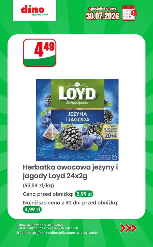 Dino - gazetka promocyjna Specjalna oferta na 30.07.2026 - promocje spoza gazetki od czwartku 30.07 do czwartku 30.07 - strona 8