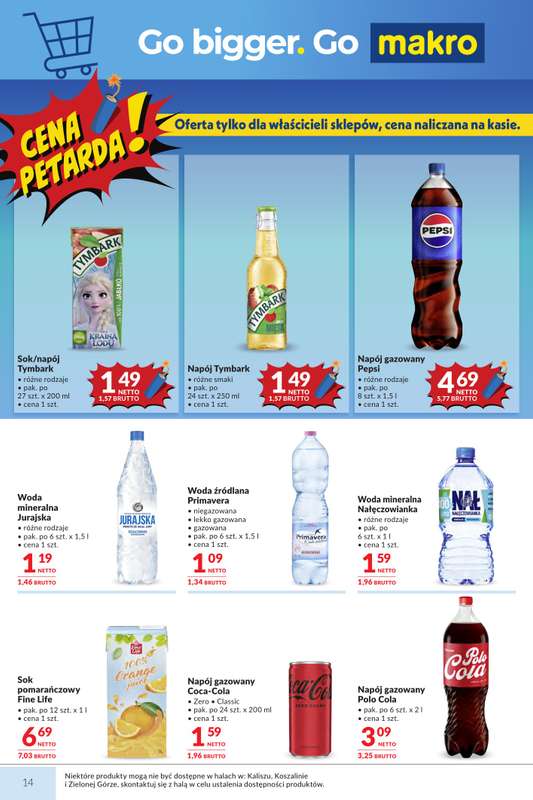 Makro - gazetka promocyjna Mega oferty dla Twojego Sklepu od wtorku 04.08 do poniedziałku 17.08 - strona 14