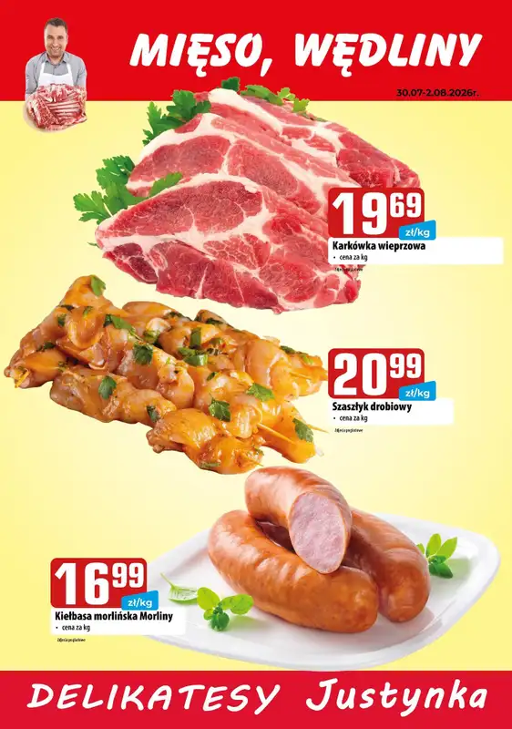 Delikatesy Justynka - gazetka promocyjna Plakaty promocyjne od czwartku 30.07 do niedzieli 02.08 - strona 2