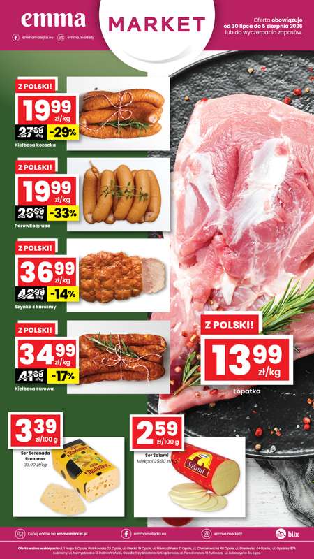 emma MARKET - gazetka promocyjna Oferta spożywcza Emma Market od czwartku 30.07 do środy 05.08 - strona 2