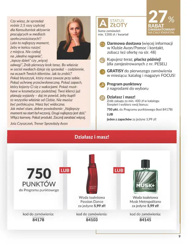 AVON - gazetka promocyjna Katalog Sierpień 2026 od piątku 31.07 do poniedziałku 31.08 - strona 9