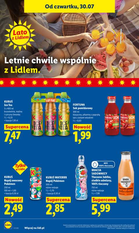 Lidl - gazetka promocyjna Oferta od czwartku od czwartku 30.07 do soboty 01.08 - strona 78