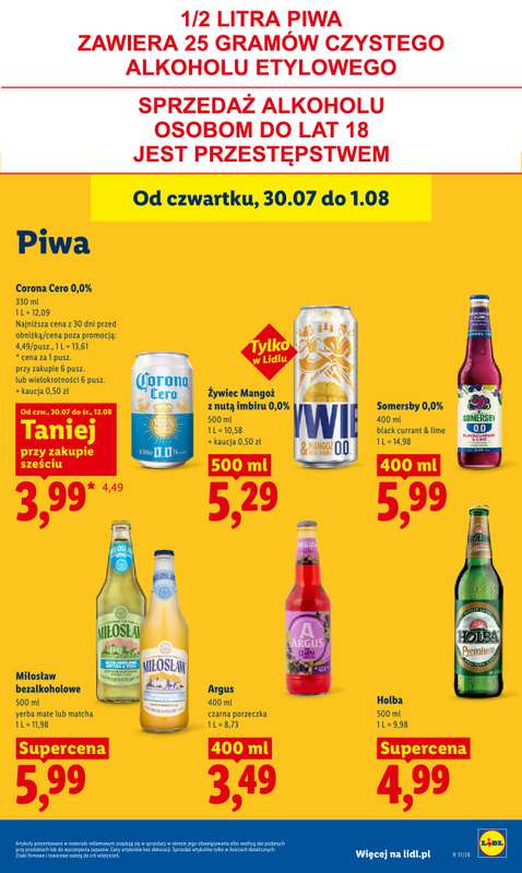 Lidl - gazetka promocyjna Oferta od czwartku od czwartku 30.07 do soboty 01.08 - strona 81