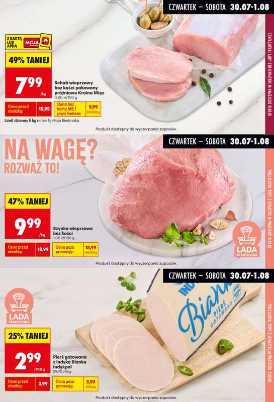 Biedronka - gazetka promocyjna Biedronkowe oszczędności od czwartku od czwartku 30.07 do soboty 01.08 - strona 4