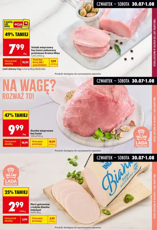 Biedronka - gazetka promocyjna Biedronkowe oszczędności od czwartku od czwartku 30.07 do soboty 01.08 - strona 4